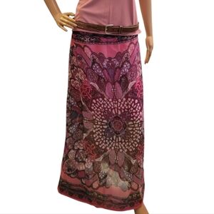Y2K Nwot SUGAR 17 M Pink Floral Skirt
